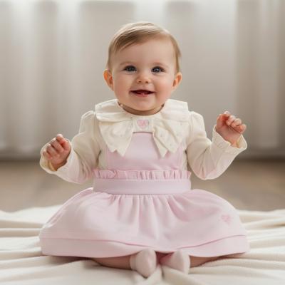 MB6165  "Hearts" Pinafore Set  (3-9 months)