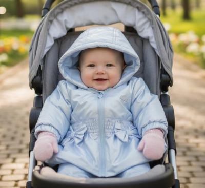 MB6233 Pearlised summer Coat with Bow (3-9 months)