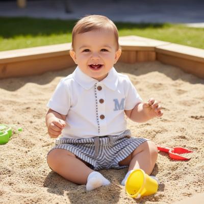 MB6316-C  Mintini Logo Shorts Set  (3-9 months)