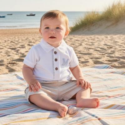 MB6317C  Mintini Logo Shorts Set  (3-9 months)