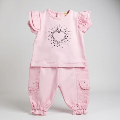 MB6399-A  Sparkle Heart Top and Trousers Set  (12-24 months)