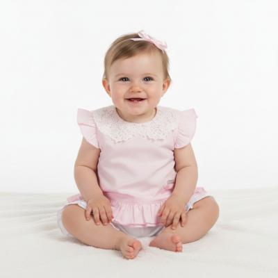 MB6426-P  Lace Shorts Outfit  (3-9 months)