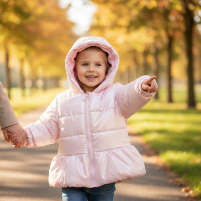 MB6530-B  Pink Pearlised Coat  (3-5 years)