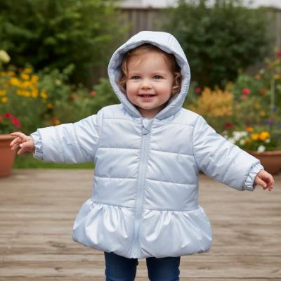 MB6532-A  Blue Pearlised Winter Coat  (12-24 months)
