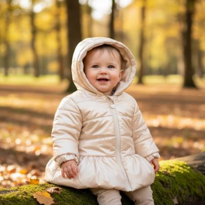 MB6533  Gold Pearlised Winter Coat  (3-9 months)