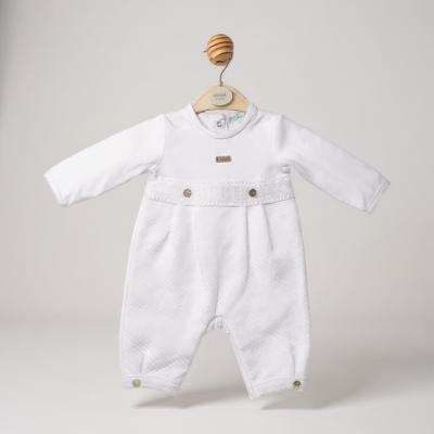 MB6541  Diamond Detail Romper  (1-6 months)