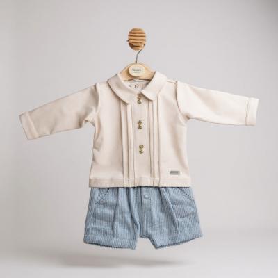 MB6563A  Corduroy and Pintuck Top and Bloomer Set  (12-24m)