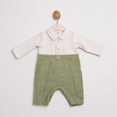 MB6568G  Corduroy and Pintuck Romper   (3-12 months)