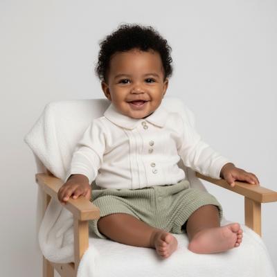 MB6569-AG  Corduroy and Pintuck Top and Bloomer  (12-24 months)