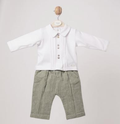 MB6571  Corduroy and Pintuck Top and Trousers (3-9 months)