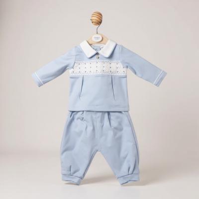 MB6578  Smocked Trouser Set  (3-9 months)