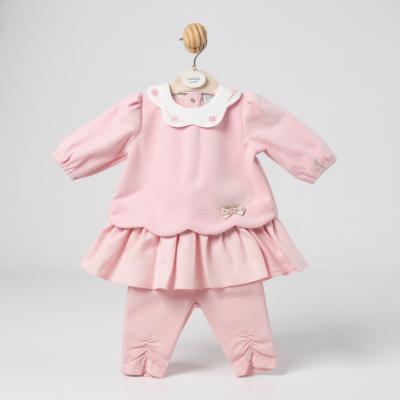MB6692A  Scallop Velour Top and Trousers  (12-24 months)