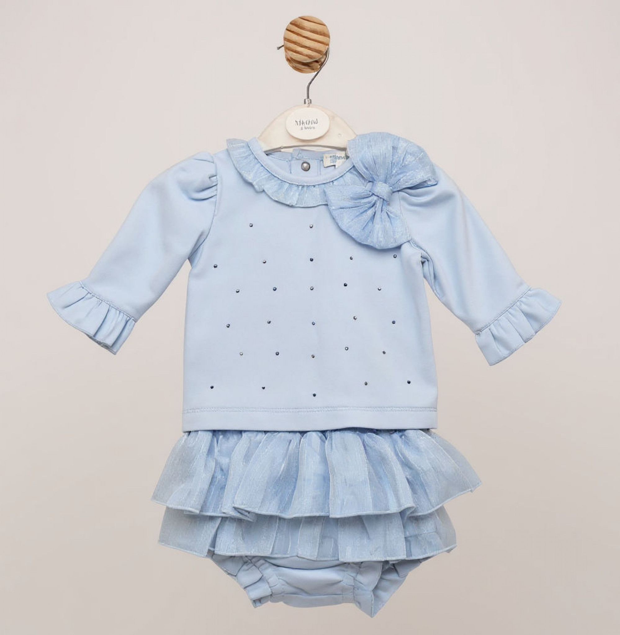 Mintini MB6780A  MB6780A Bow and Sparkle Jam Pant Set (12-24 months)