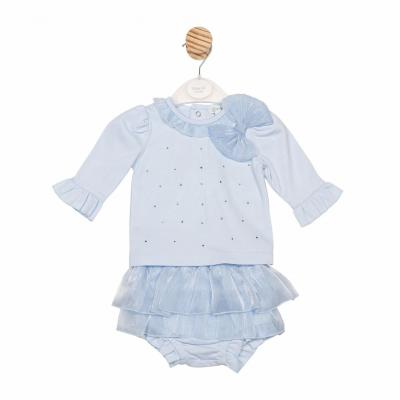 Mintini MB6780A  MB6780A Bow and Sparkle Jam Pant Set (12-24 months)