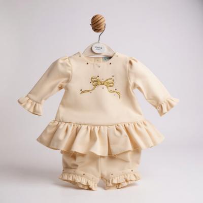 MB6808AI  Ivory Top and Bloomer Set  (12-24 months)