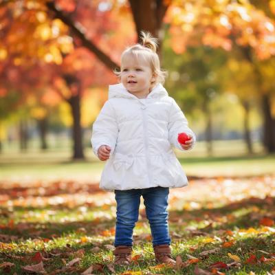 MB6863-A  White Pearlised Bow Coat  (12-24 months)