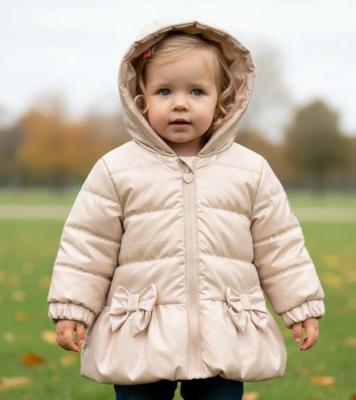 MB6865G-A  Gold Pearlised Bow Summer Coat  (12-24 months)
