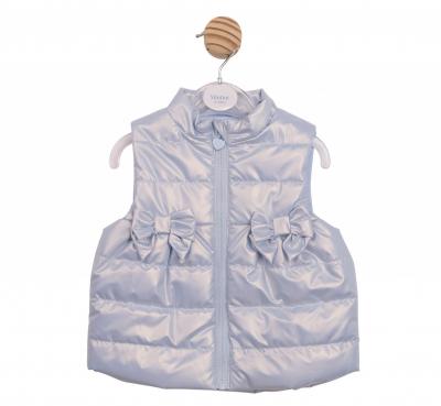 MB6868B Bluebell Pearlised Bow Gilet (3-5 years)