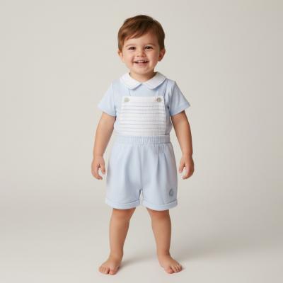 MB6883A  Embroidered Panel Dungaree Piece  (12-24 months)