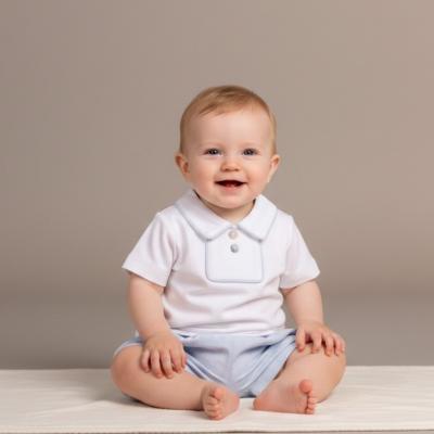 MB6894-S Pointelle Piped Bloomer Set (3-9 months)