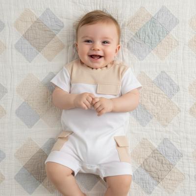 MB6963  Colour Block Romper  (3-12 months)