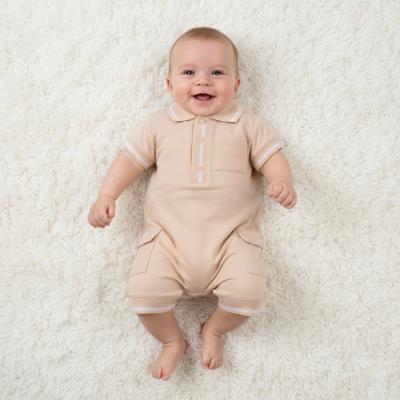 MB6965  Polo Style Romper  (3-12 months)