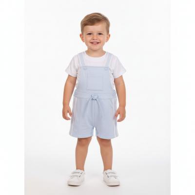 MB6984A  Stripe  Dungaree Set  (12-24 months)