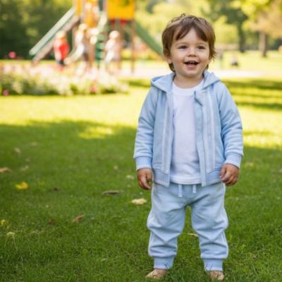 MB6988-B Stripe Shorts and Gilet Set (3-5 years)