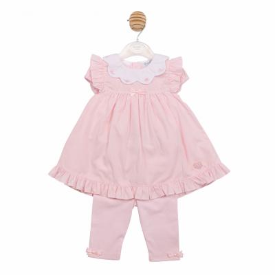 MB7033A  Scallop Butterfly Dress & Legging Set  (12-24 months)