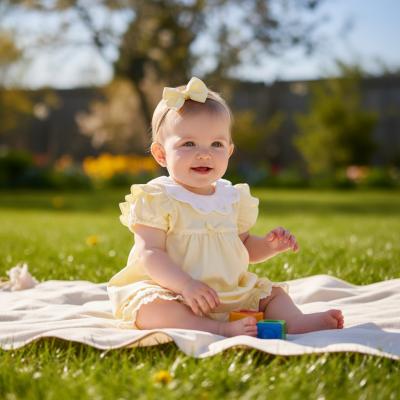 MB7038A  Scallop Butterfly Frilly Bloomer Set  (12-24 months)