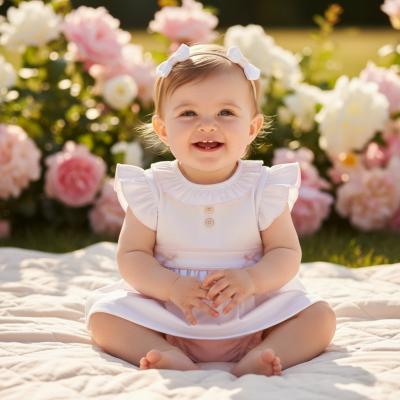 MB7054  Pointelle Bow Jam Pant Set (3-9 months)