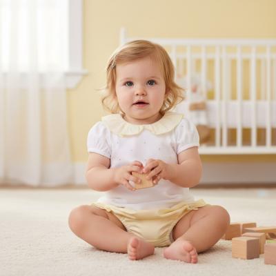 MB7106-A  Diamante and Frilled Rear Bloomer Set  (12-24 months)