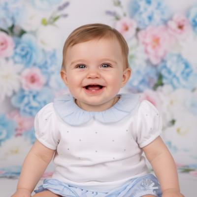 MB7119  Diamante and Frilled Rear Bloomer Set  (3-9 months)