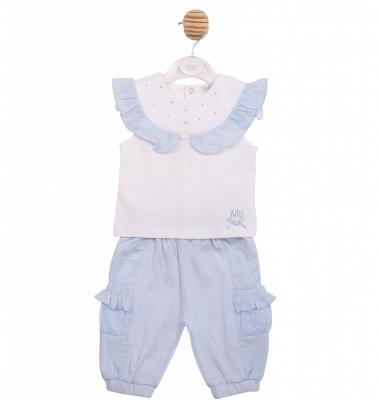 MB7123B Diamante and Frilled Trouser Set (3-5 years)