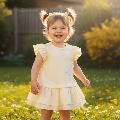 MB7215B  3D Flower Dress (3-5 years)