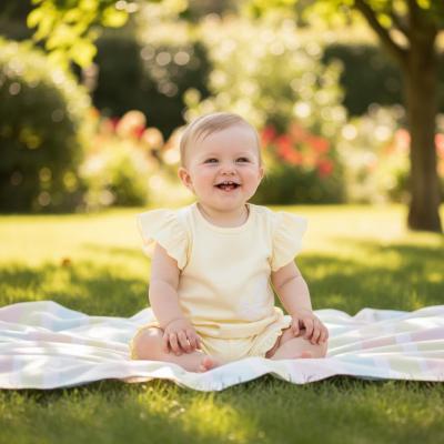 MB7216Y  3D Flower Shorts and Top  (3-9 months)