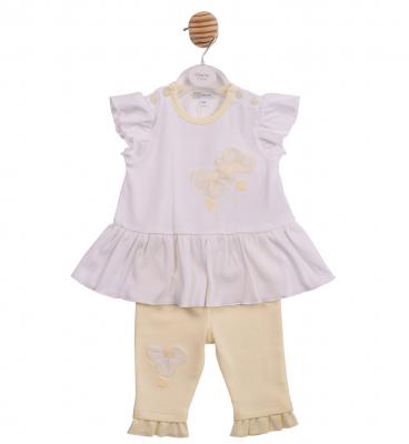 MB7217A  3D Flower Leggings Set  (12-24 months)