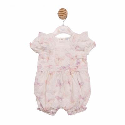 MB7220  Butterfly Sun Romper  Set  (3-9 months)