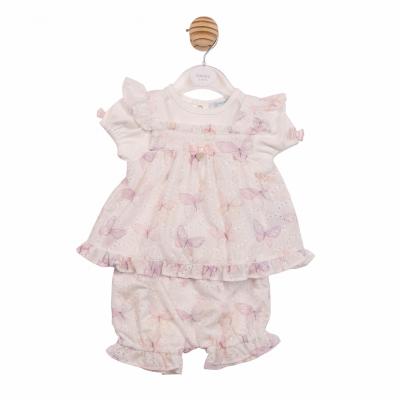 MB7222A  Butterfly Sun Top and Bloomer  Set  (12-24 months)