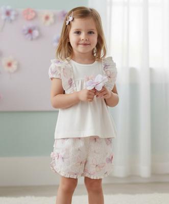 MB7224B  "Butterfly and Frills" Shorts Set  (3-5 years)