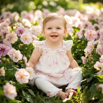 MB7225A  Butterfly Dress and Legging Set  (12-24 months)