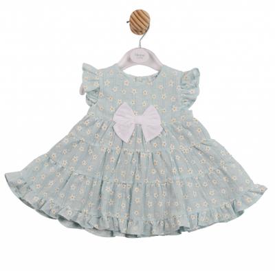 MB7252B  Floral Dress with Bow  (3-5 years)