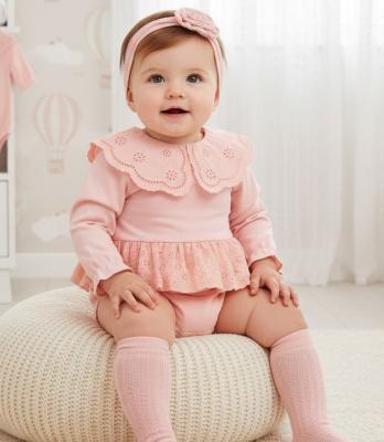 MC1073 Lace Bodysuit, socks and headband (3-12 months)