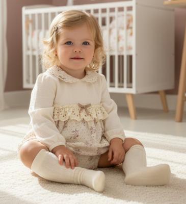 MC1091 Lilac floral vest and socks (3-12 months)
