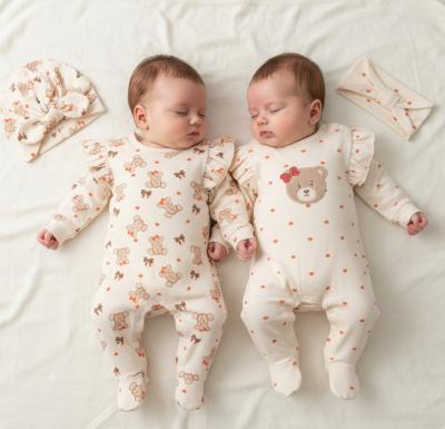 MC1088 Twin pack of Rompers Teddy ( 0-6 month)