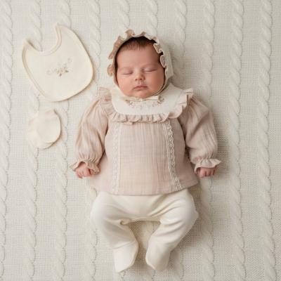 MC2099 Floral & Lace five piece set ( 0-3 months)