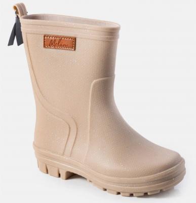 MEAngel-Beige  Glittery Welly Boots  (24-30 UK7-12 INF)