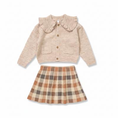 MIG11374B  True Knit Cardigan and Tartan Skirt  (2-4 years)