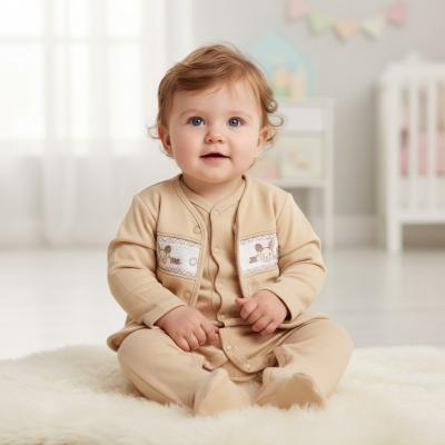 ML13-414-T  Smocked "Bunny" 2 Piece Set  (NB-6m)