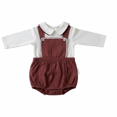 ML2020-2498  Short Dungaree Set  (NB-6m)